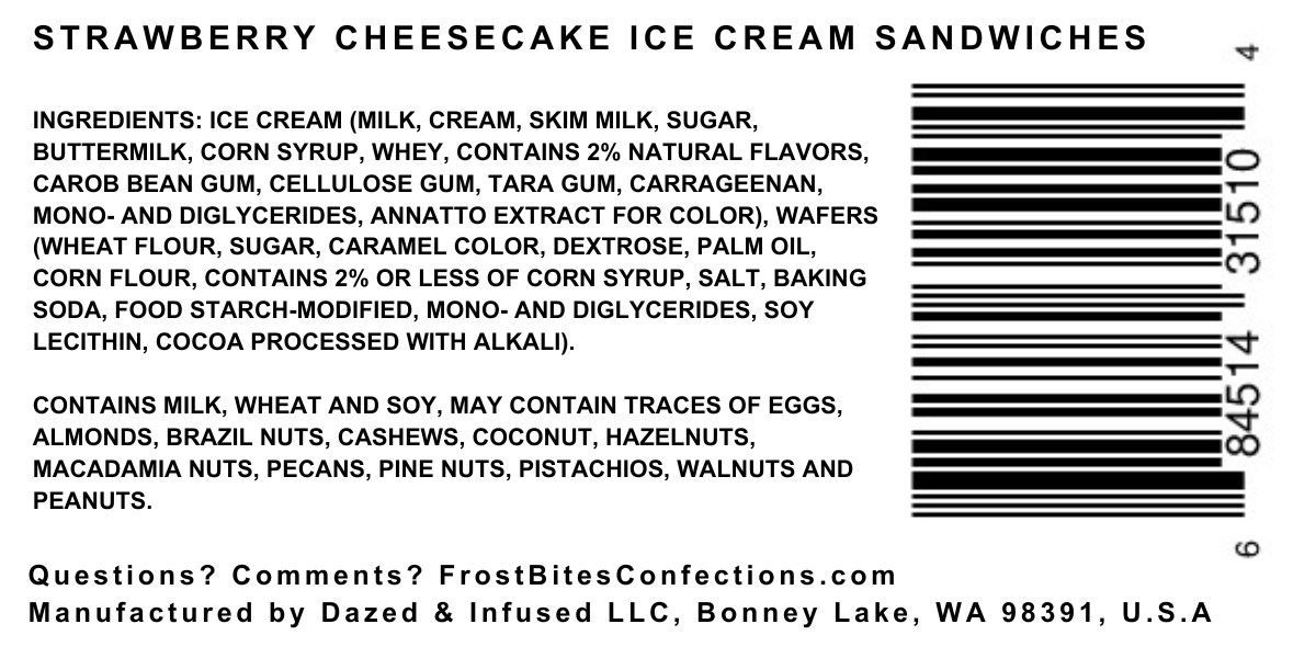 Strawberry Cheesecake Ice Cream Sandwiches