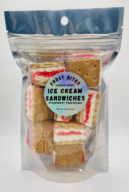 Strawberry Cheesecake Ice Cream Sandwiches